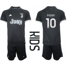 Baby Fußballbekleidung Juventus Paul Pogba #10 3rd Trikot 2023-24 Kurzarm (+ kurze hosen)